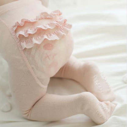 Girls Lace Anti-Skid Princess Trousers Cotton Socks-visikids