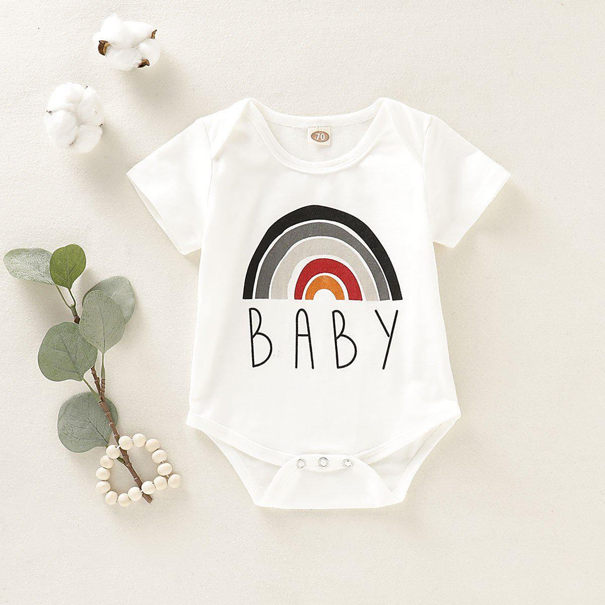 Infant Cute Rainbow Romper