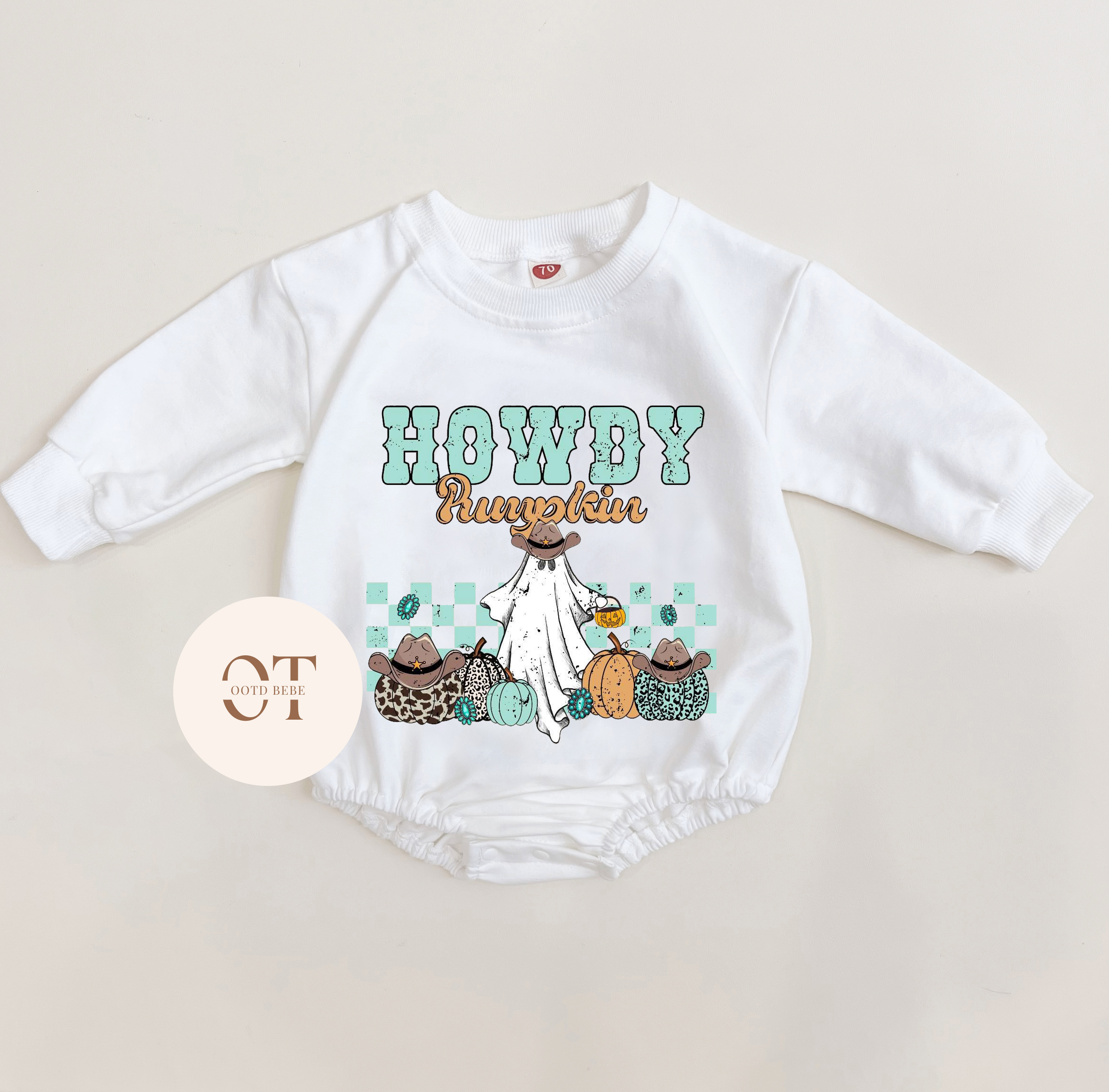 Baby Howdy Pumpkin Romper