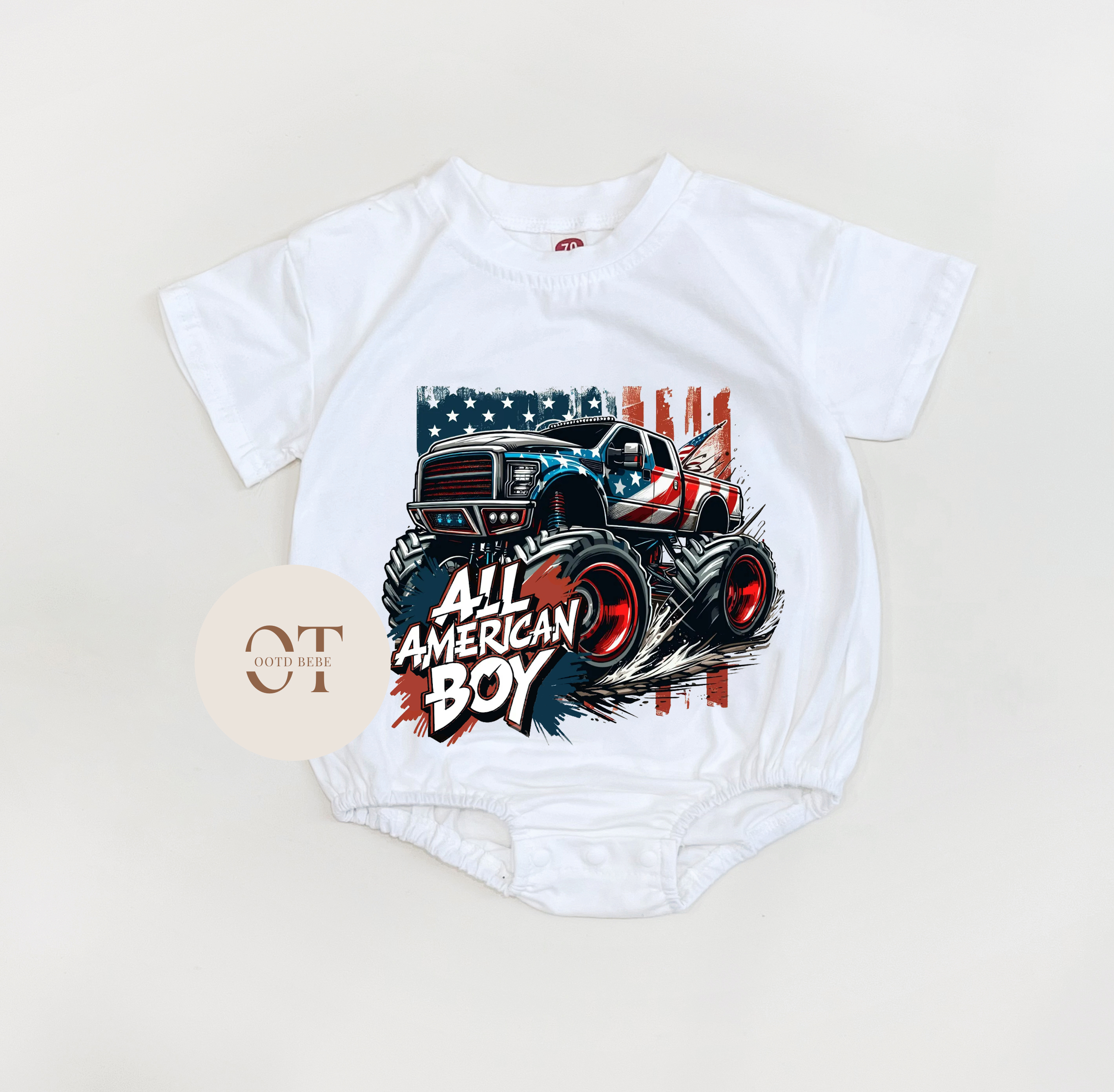 Baby All American Boy Romper