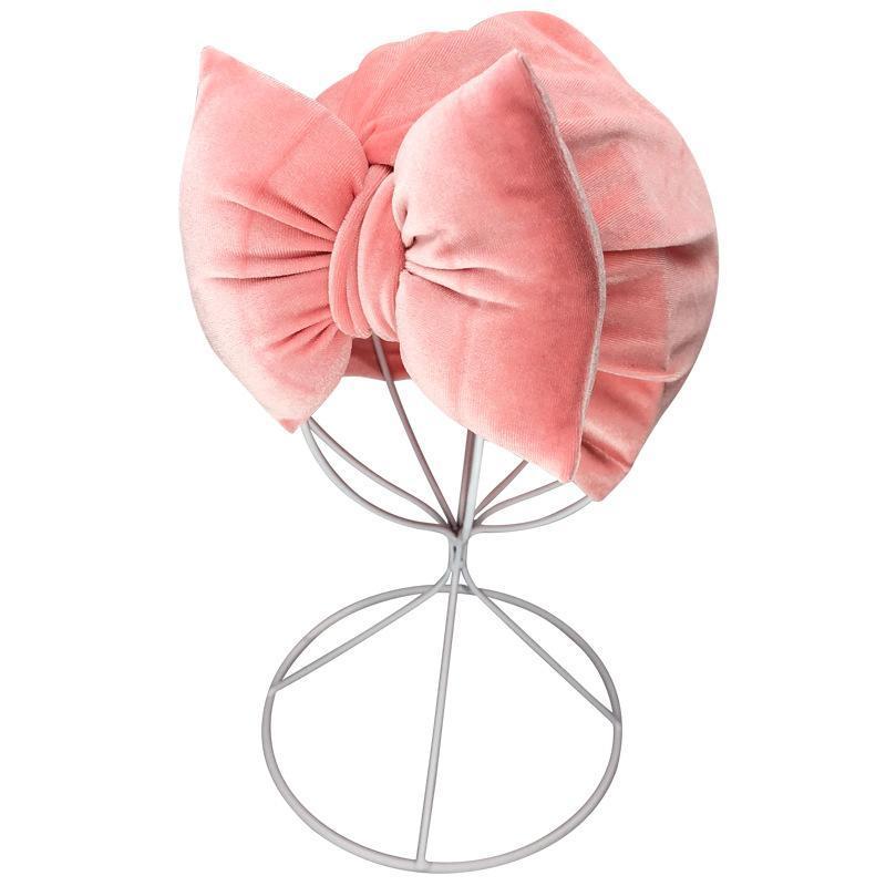 Baby Gold Velvet Padded Cotton Bow Headband-visikids