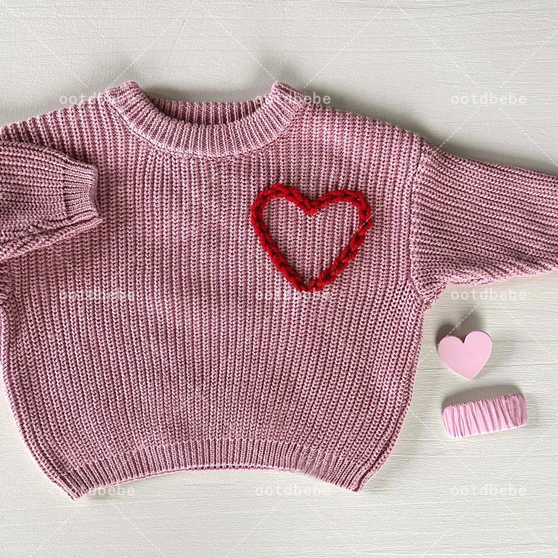 Baby Valentine's Day Heart Sweater