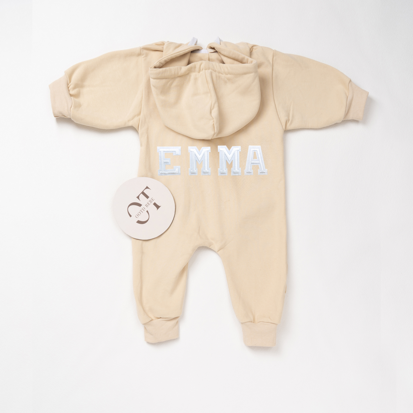 Baby Solid Color Zip Up Jumpsuit-ootdbebe