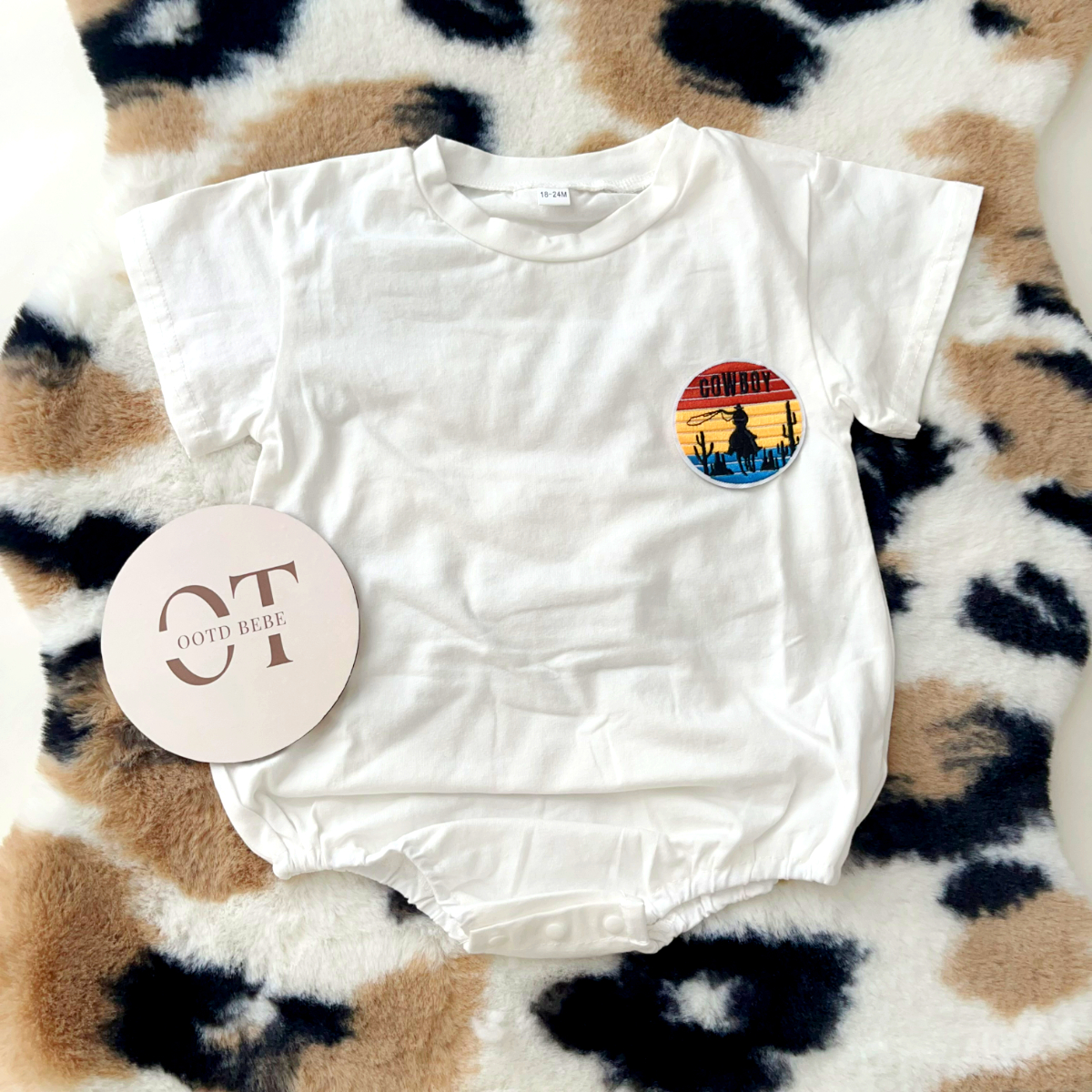 Baby Cowboy Bubble Romper