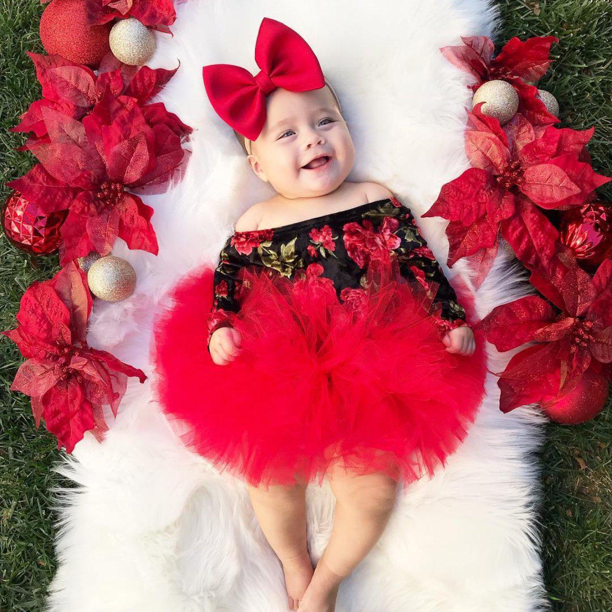 2-piece Baby Off Shoulder TUTU Dress Suit pawlulu