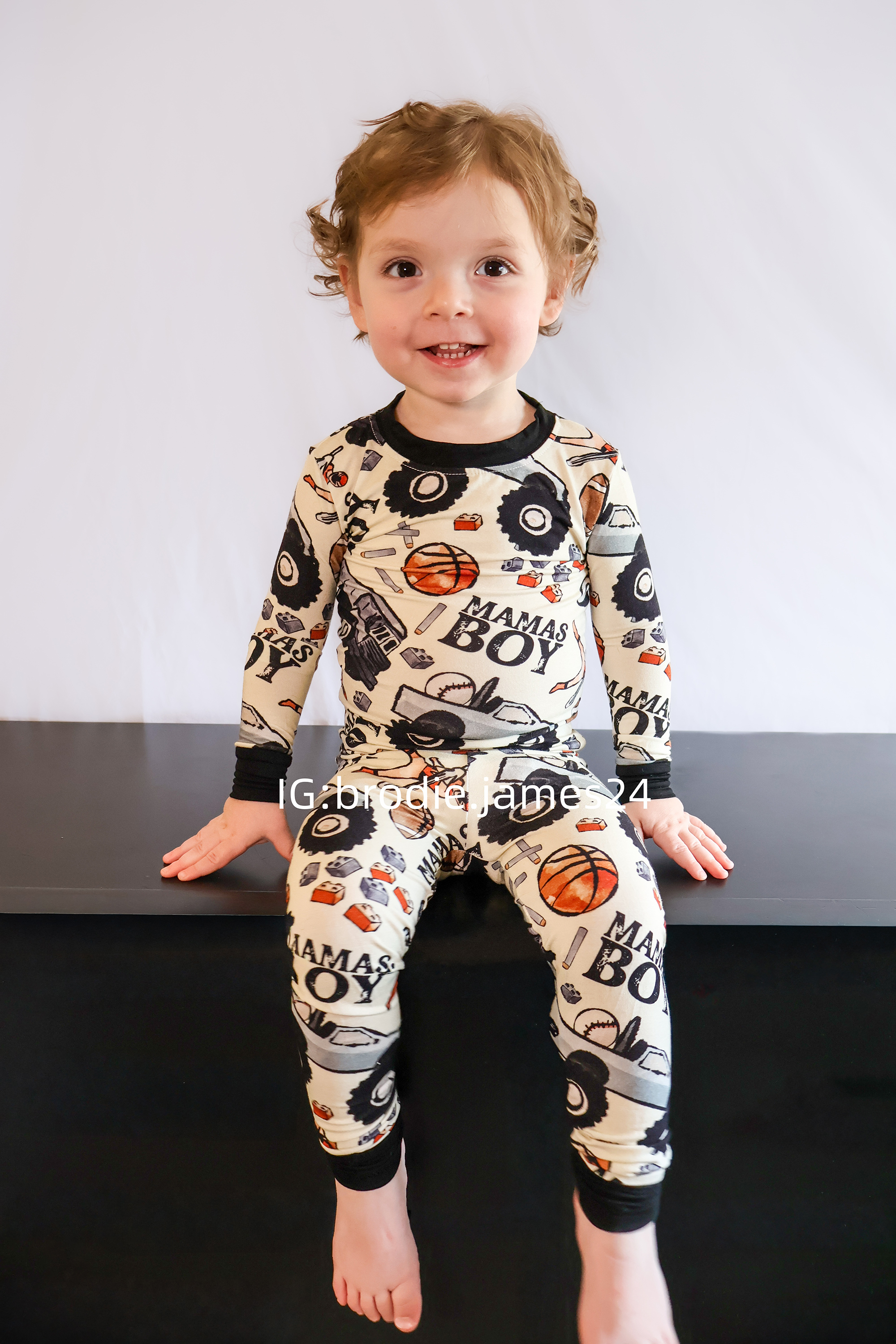 Toddler Mama's Boy Bamboo Set