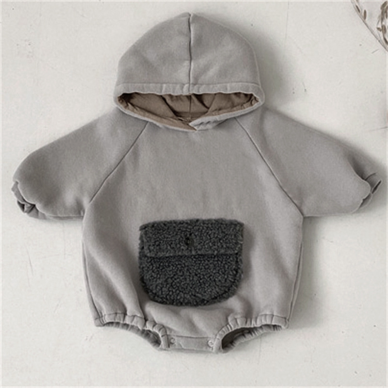 Baby Fleece Pocket Rompers