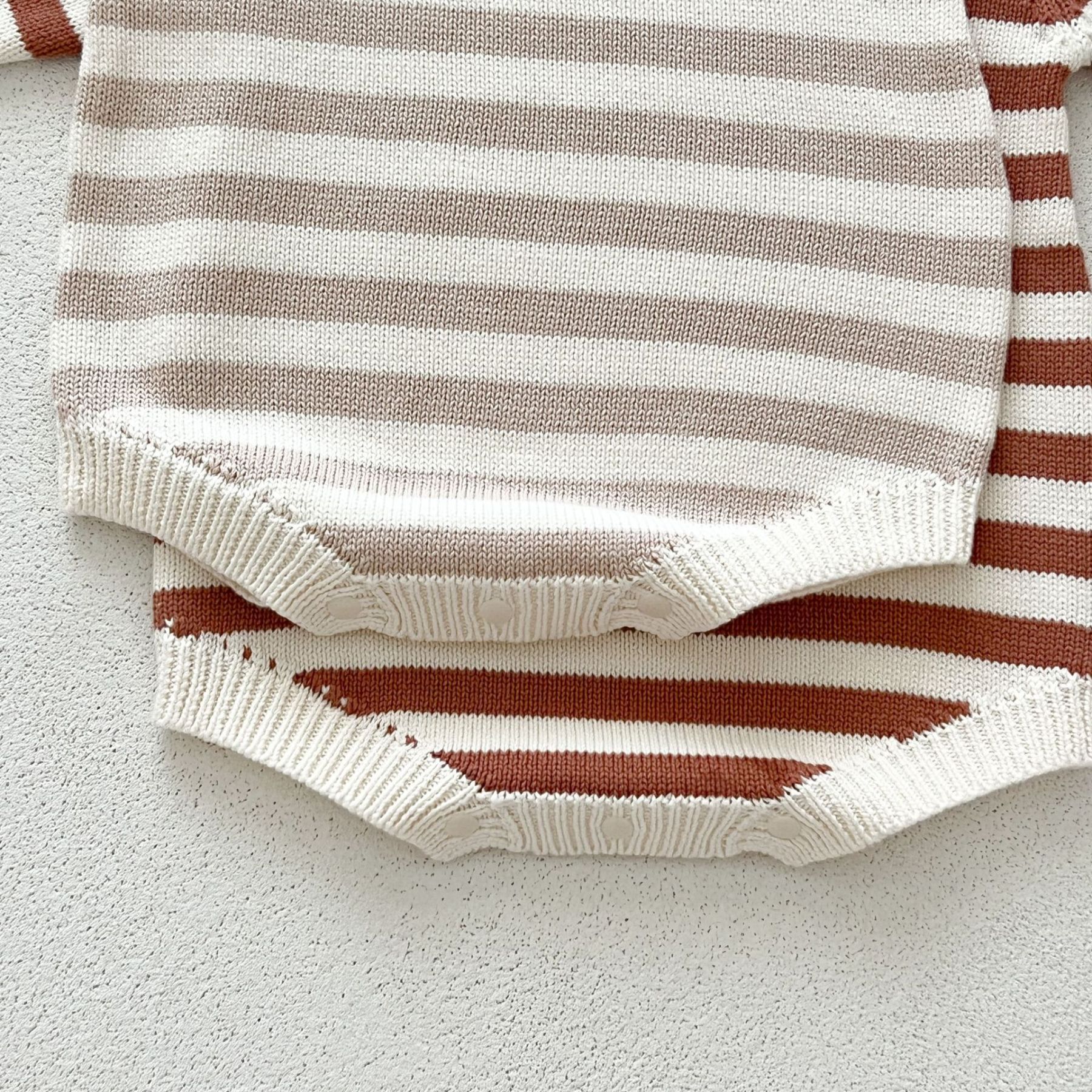 Newborn Stripe Knitting Sweater