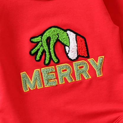 Baby Merry Embroidered Romper