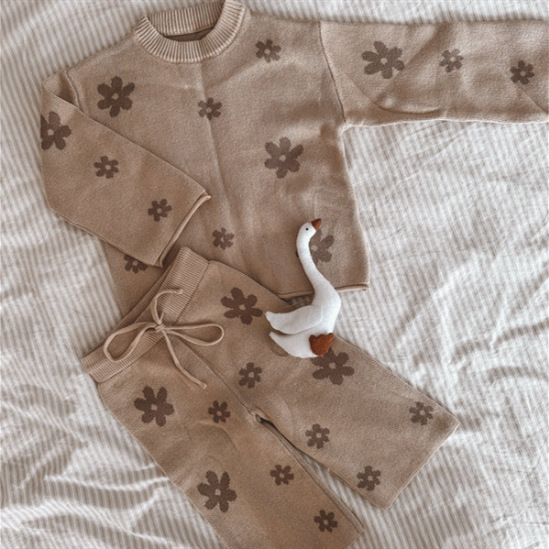 Baby Floral Knitting Set