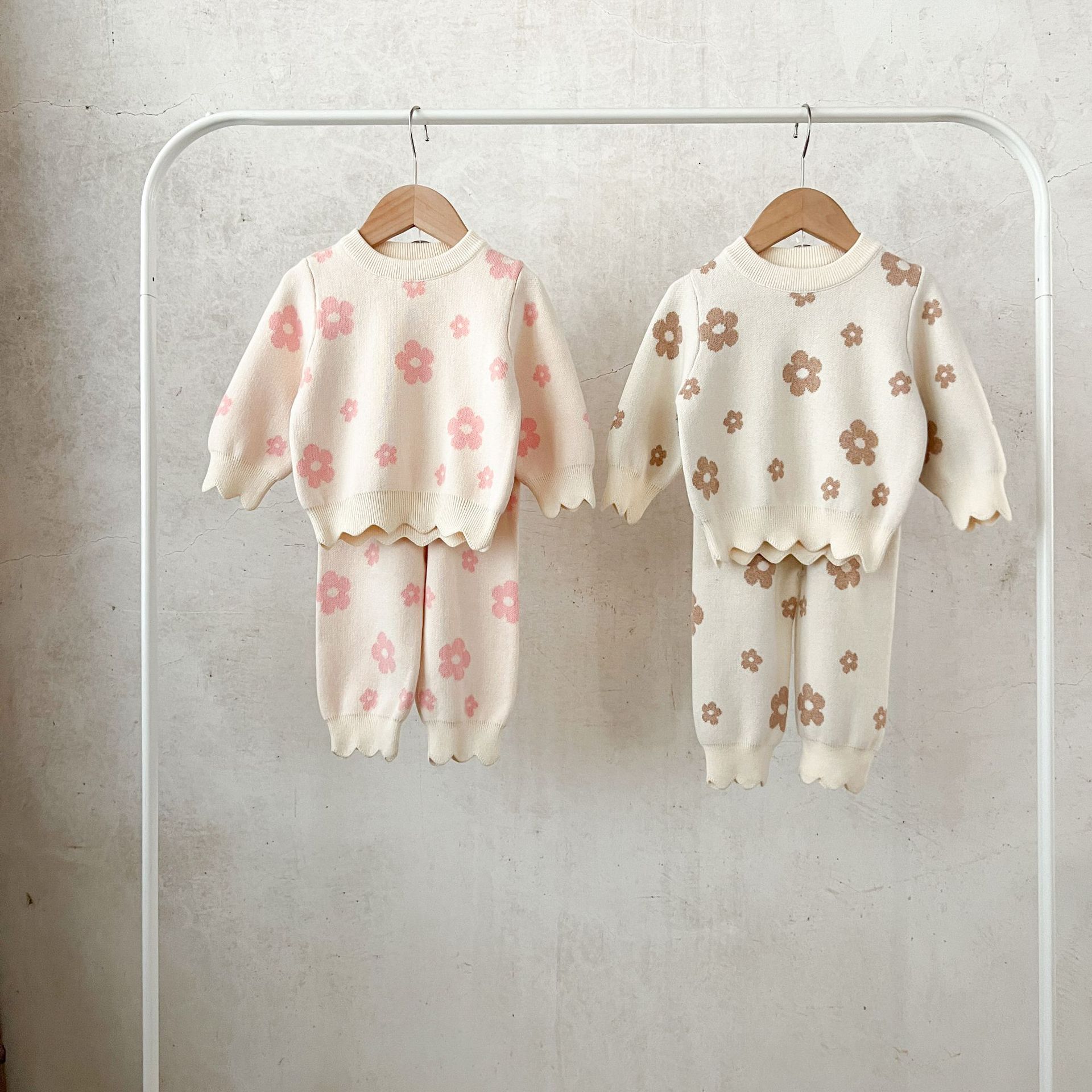 Baby Floral Knitting Set