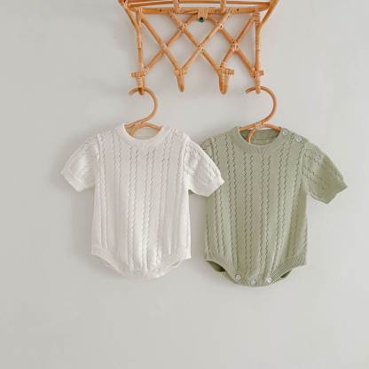 Baby Neutal Solid Color Romper