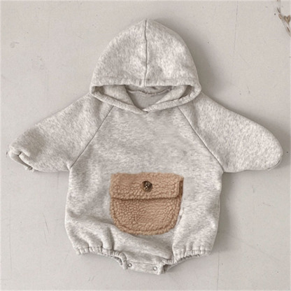 Baby Fleece Pocket Rompers