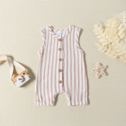 Baby Stripe Casual Jumpsuit