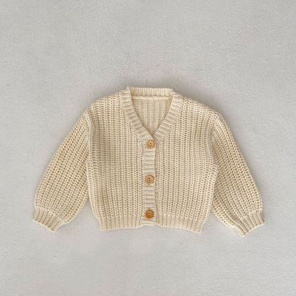 Baby Solid Cardigan Sweater