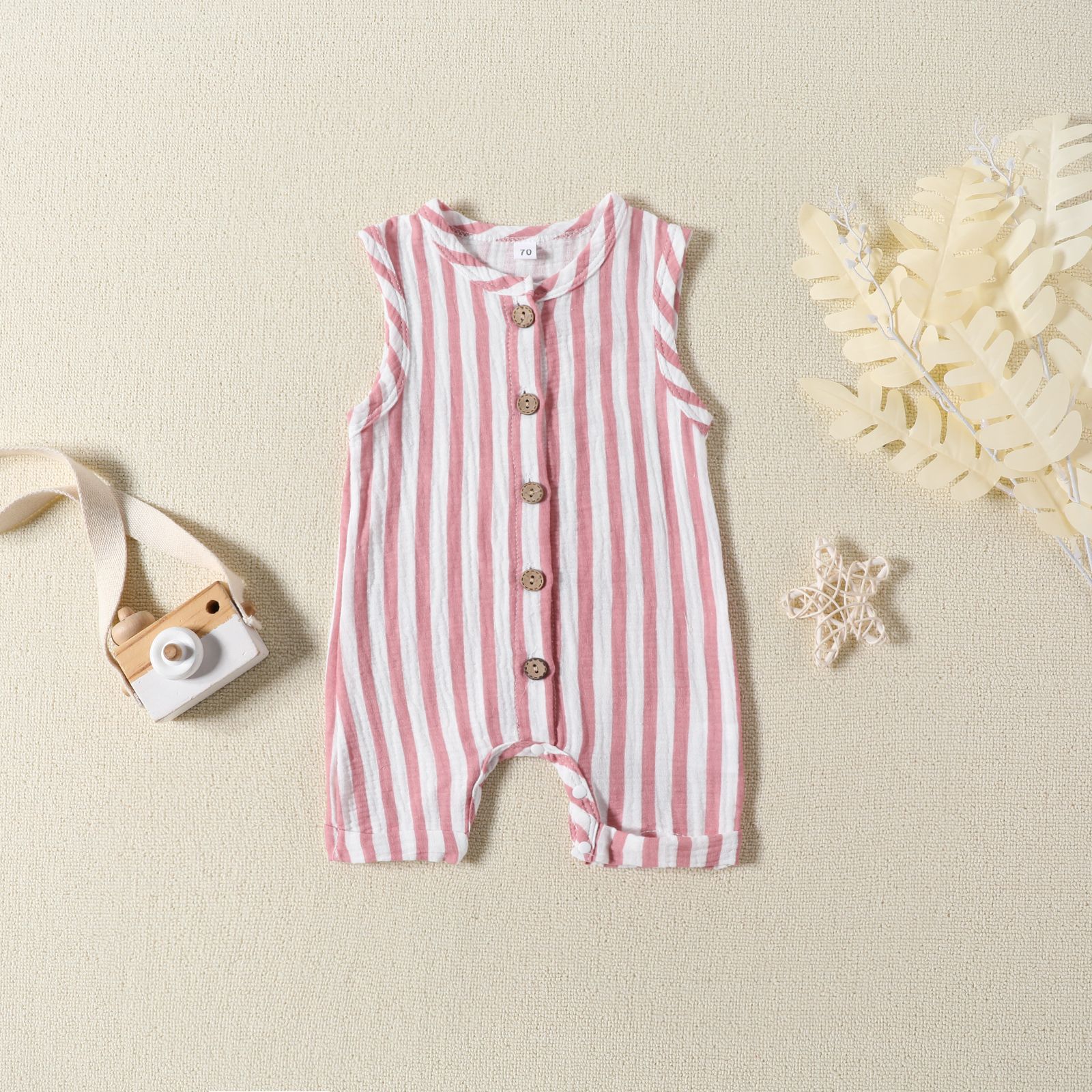 Baby Stripe Casual Jumpsuit