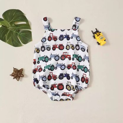 Baby Tractor Romper