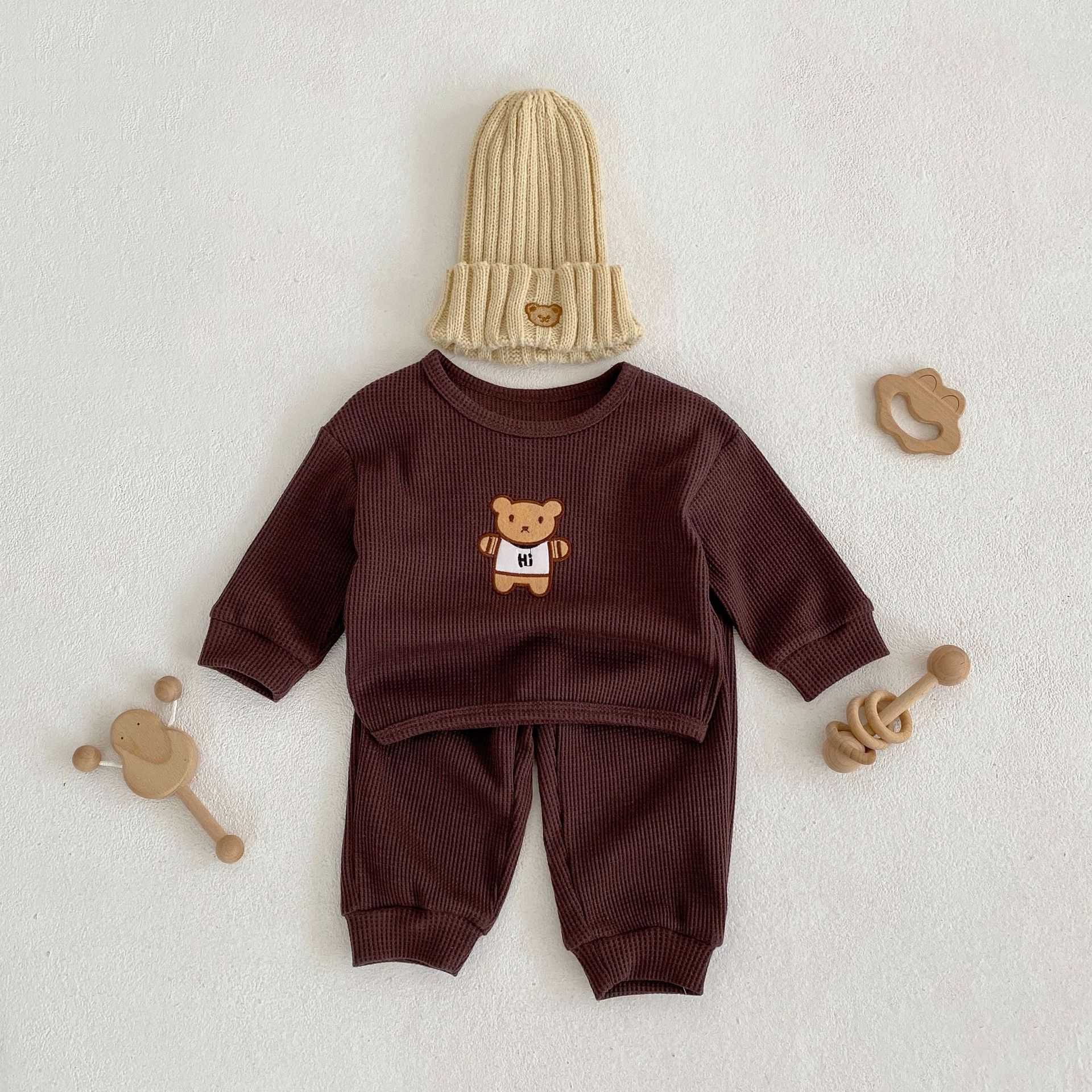 Baby Bear Embroidered Set