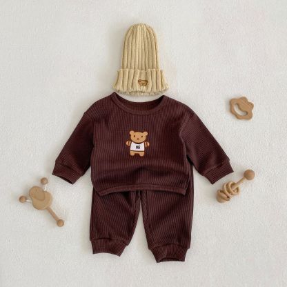 Baby Bear Embroidered Set
