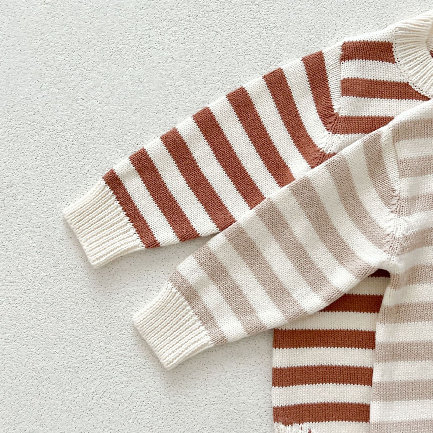 Newborn Stripe Knitting Sweater