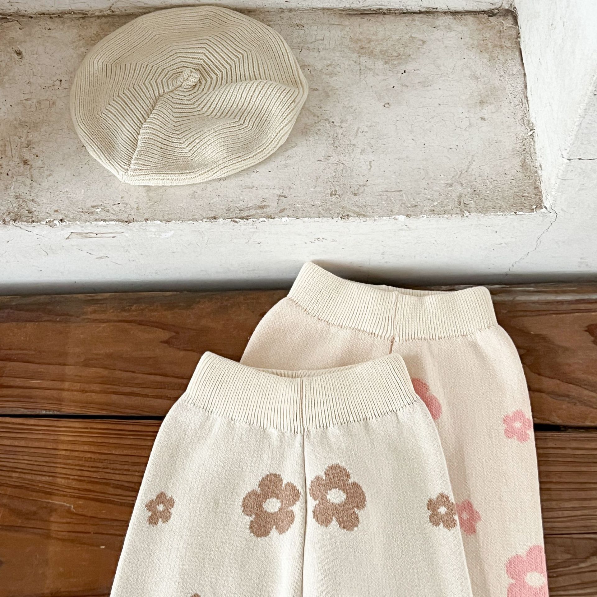 Baby Floral Knitting Set