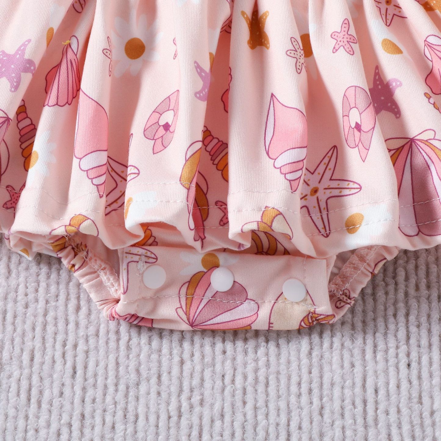 Newborn Girl Shell Romper