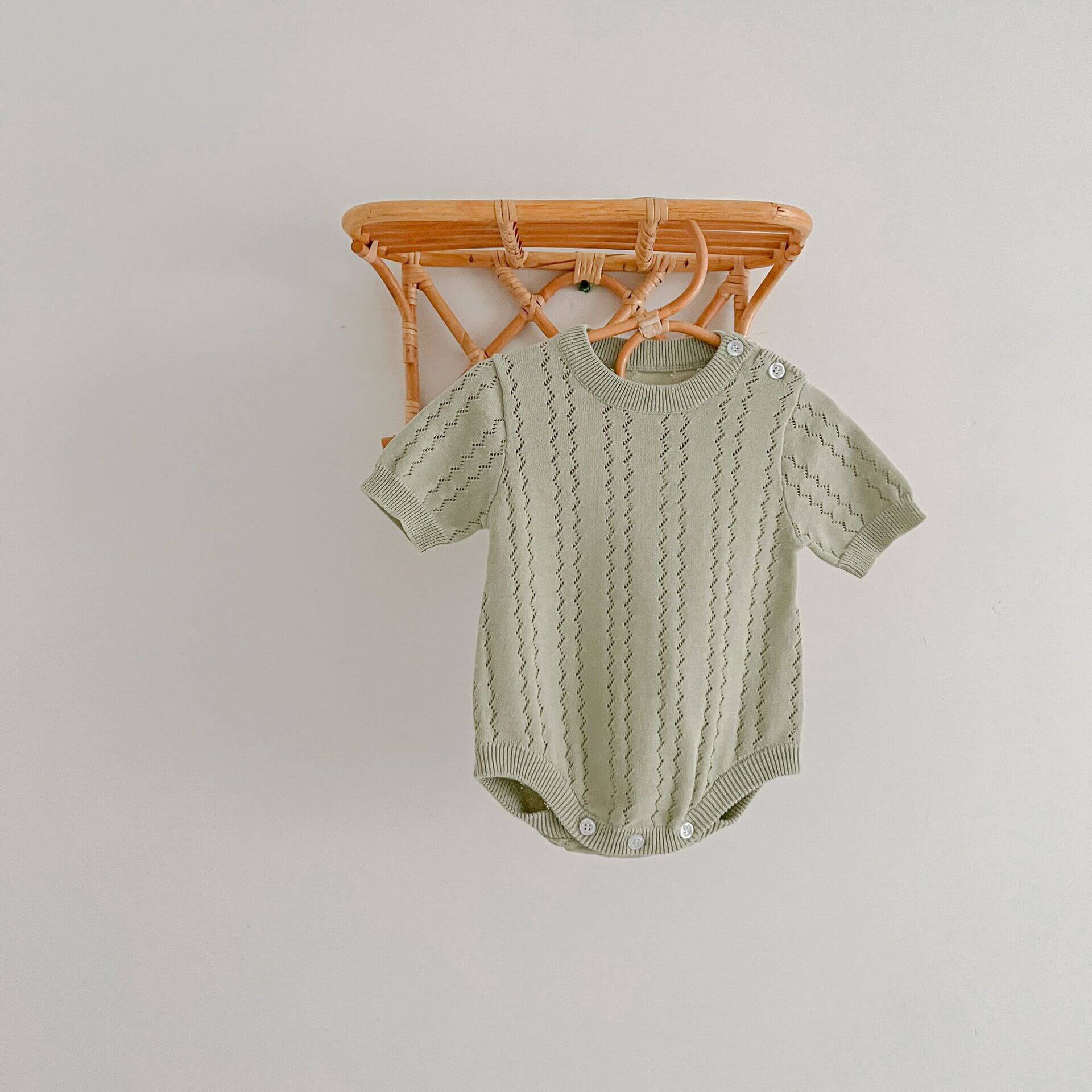 Baby Neutal Solid Color Romper