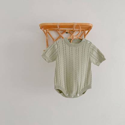 Baby Neutal Solid Color Romper