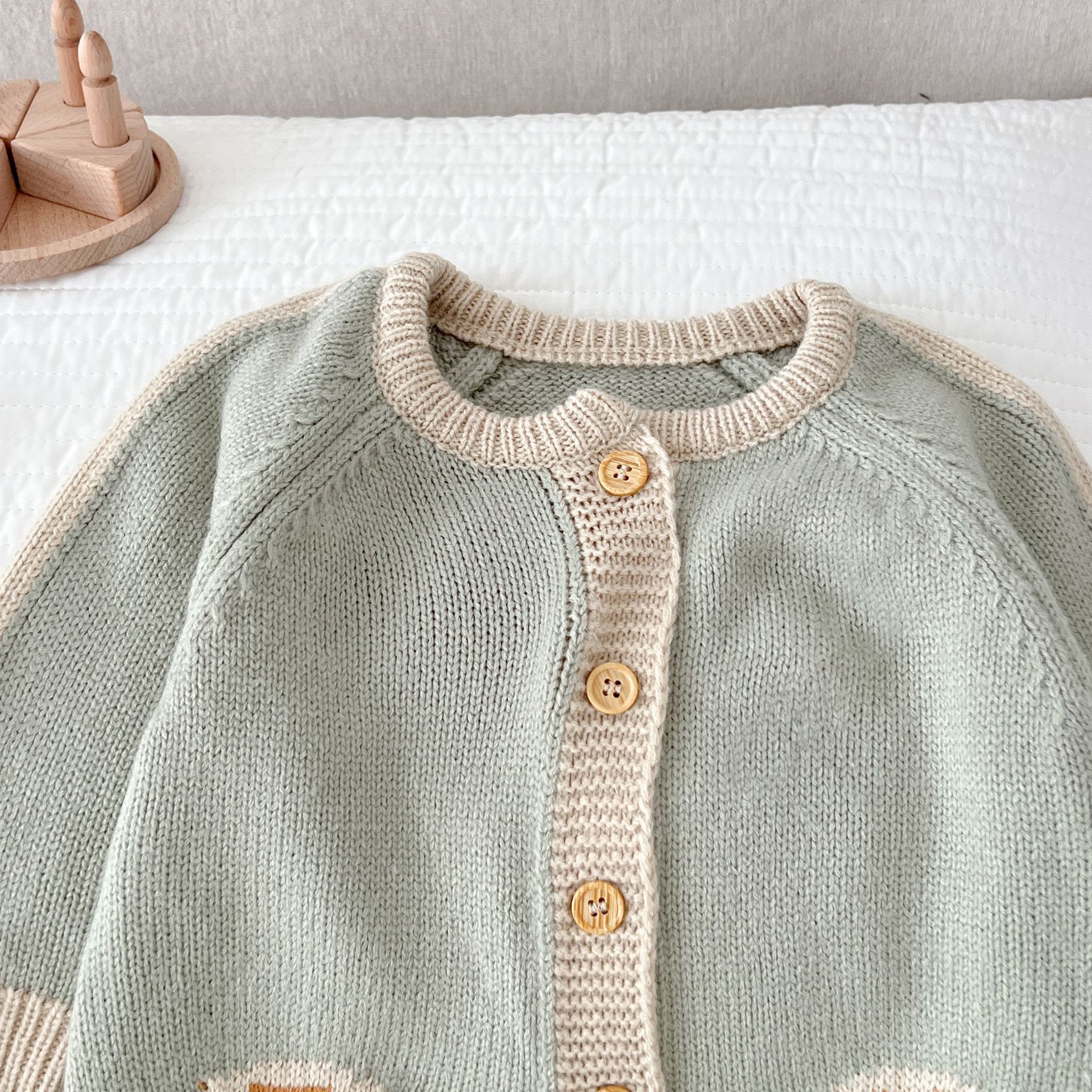 Baby Rainbow Knit Jumpsuit With Hat