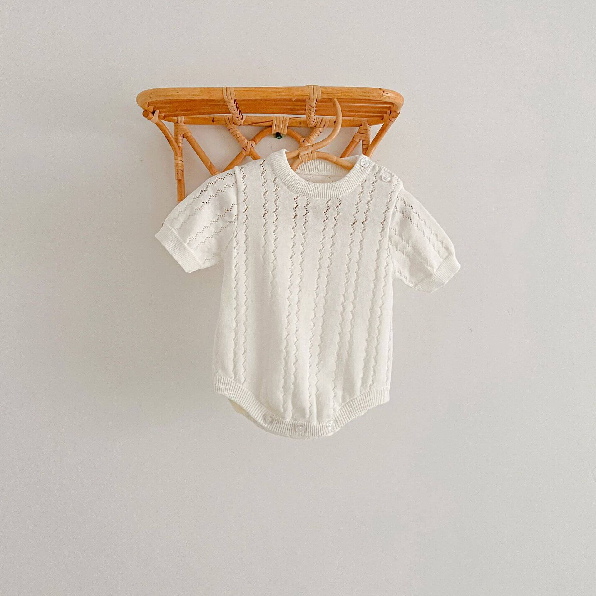 Baby Neutal Solid Color Romper