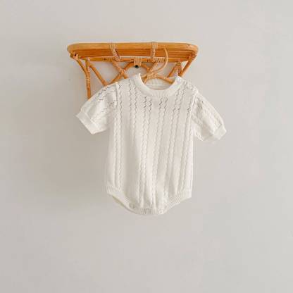Baby Neutal Solid Color Romper