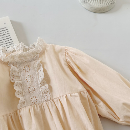 Baby Girl Solid Romper
