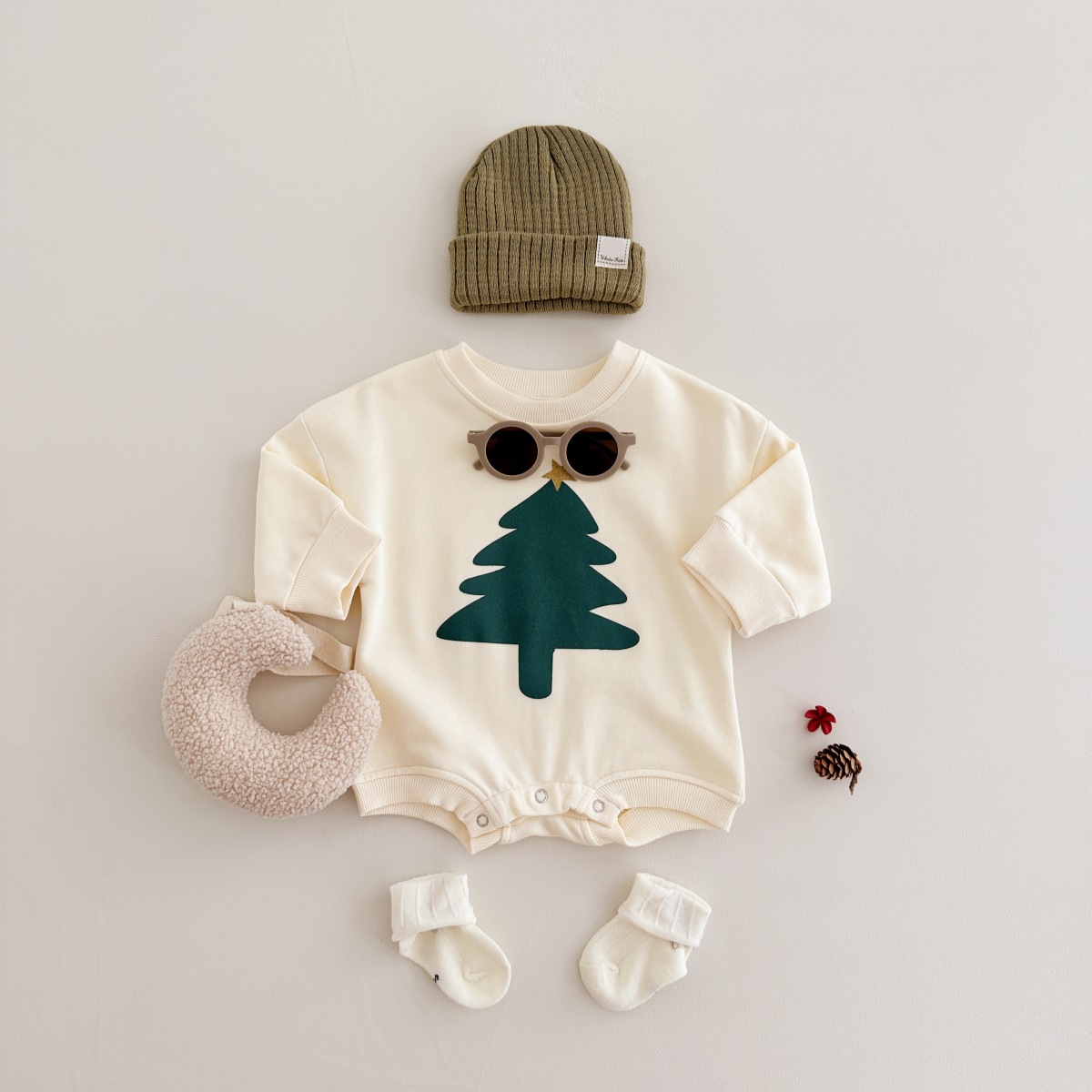 Newborn Christmas Tree Romper