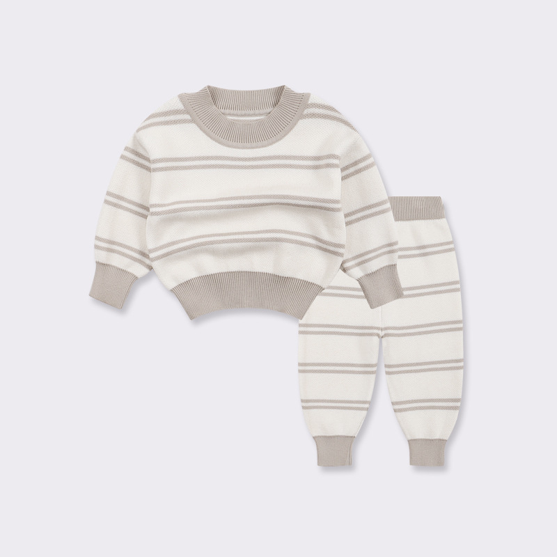 Baby Stripe Knitting Set