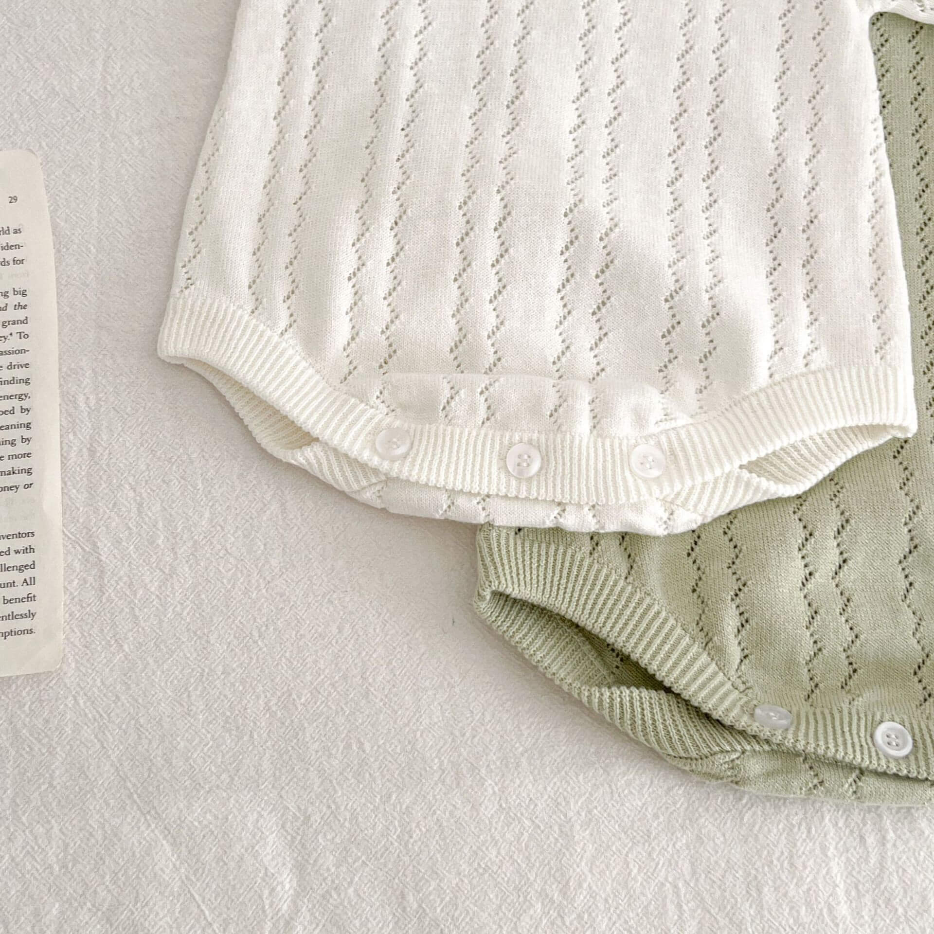 Baby Neutal Solid Color Romper