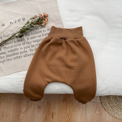 Baby Solid Plus Velvet Pant
