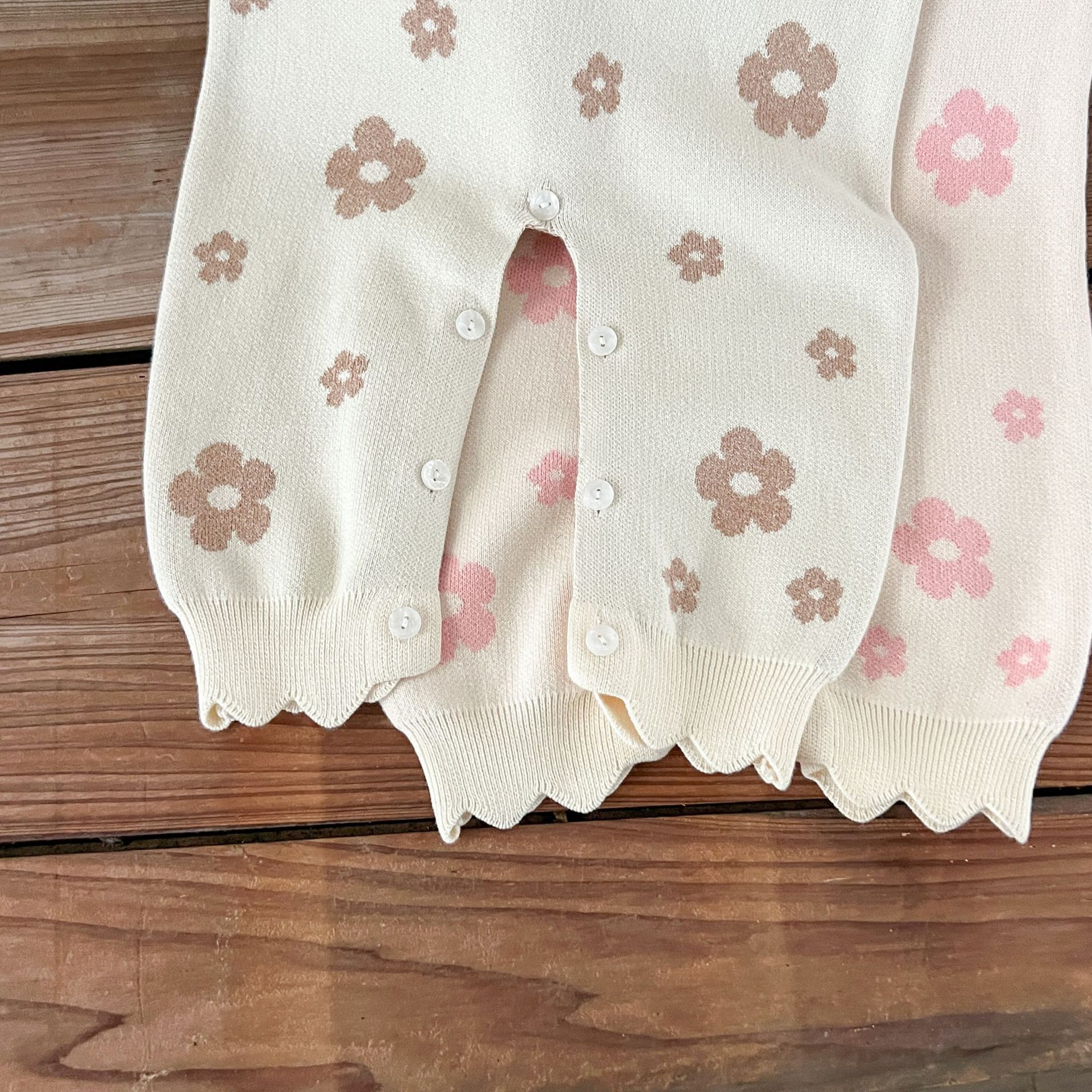 Baby Floral Knitting Jumpsuit