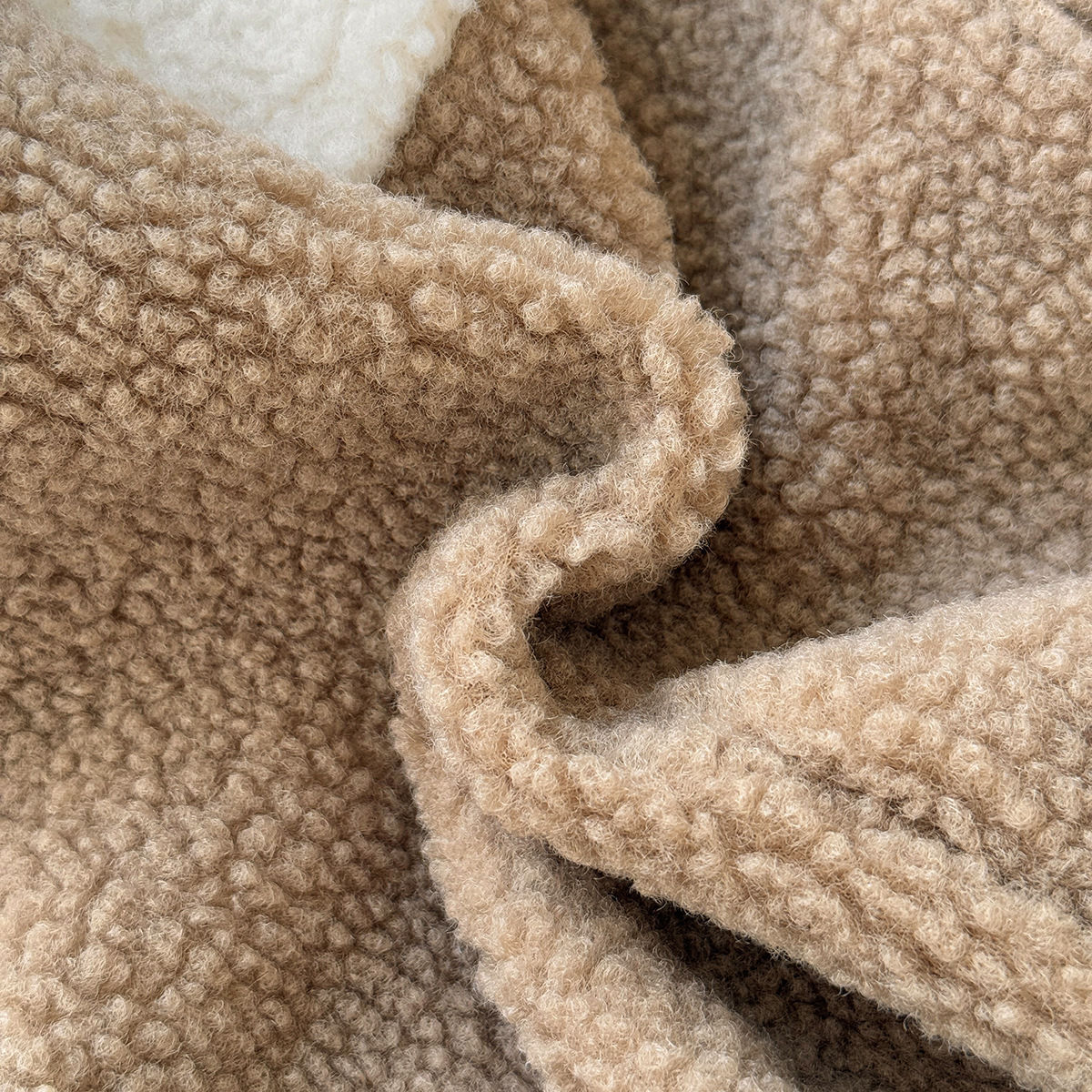 Baby Color Block Thickened Teddy Set