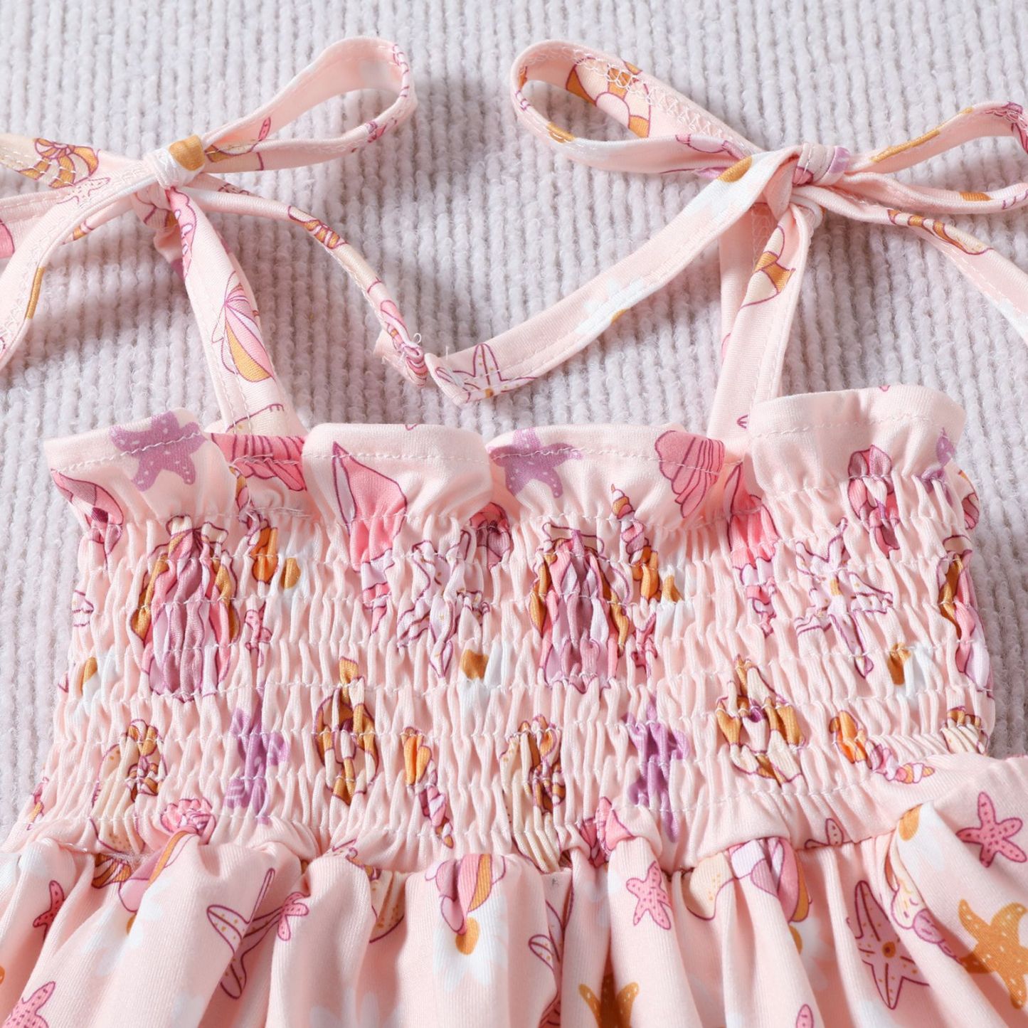 Newborn Girl Shell Romper
