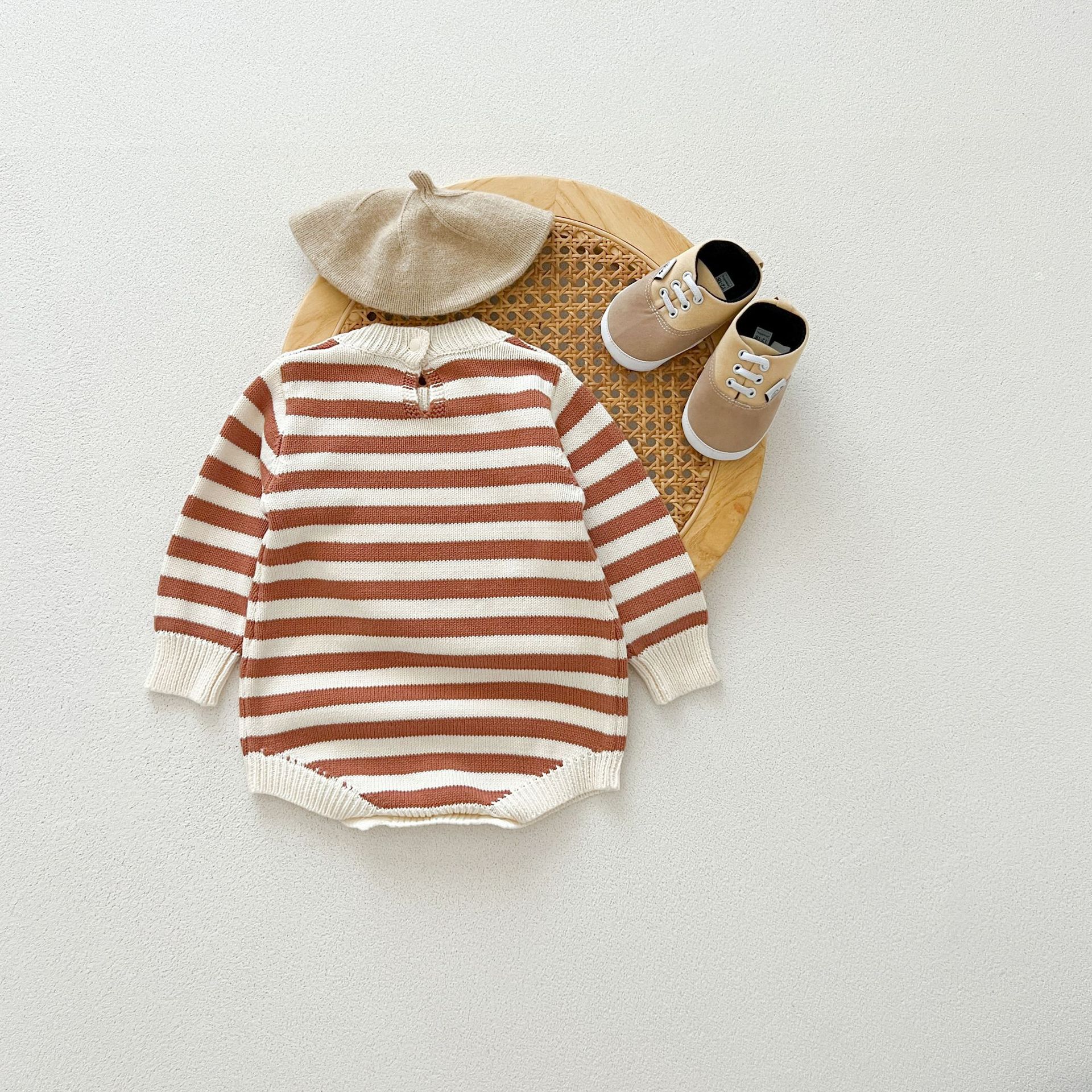 Newborn Stripe Knitting Sweater