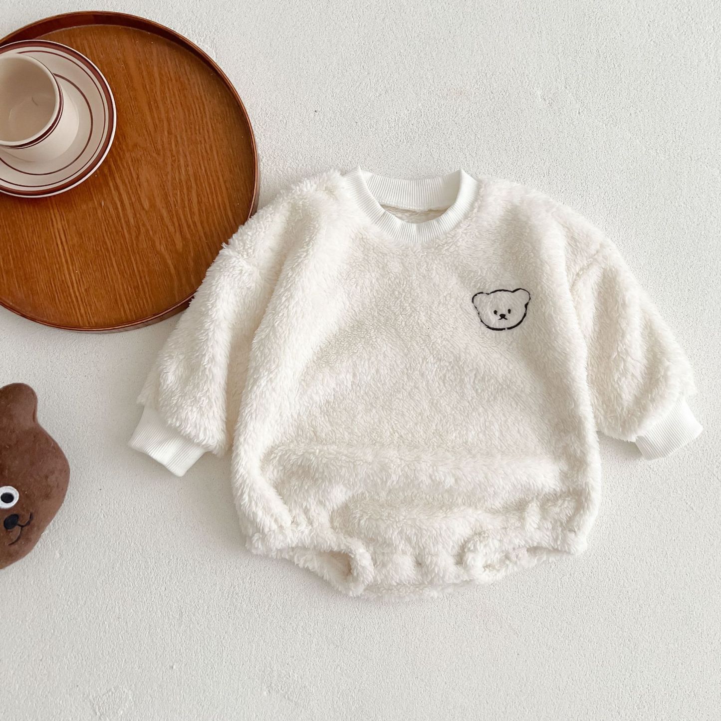 Baby Neutral Bear Jumpsuit-visikids