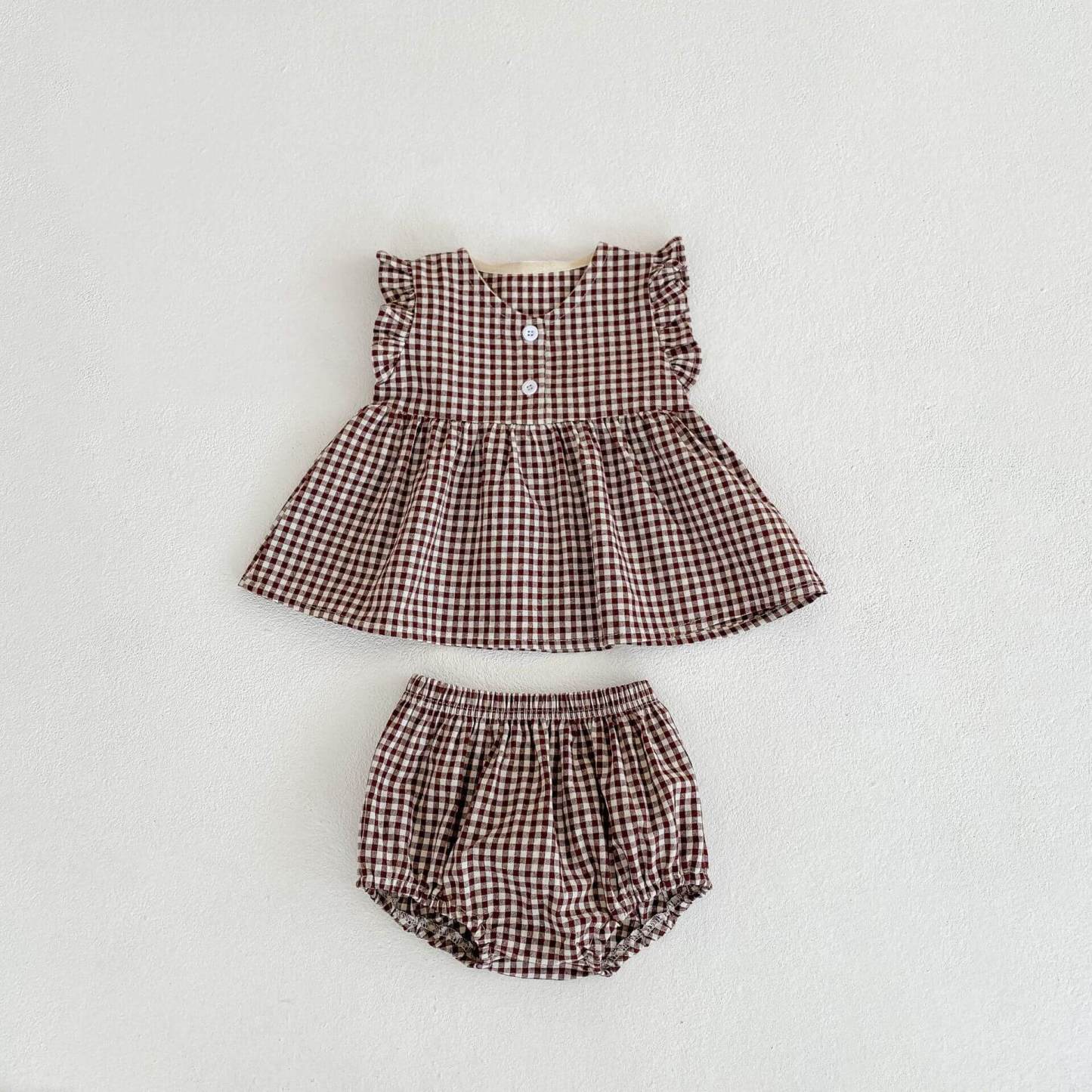 Baby Girl Checkered Set