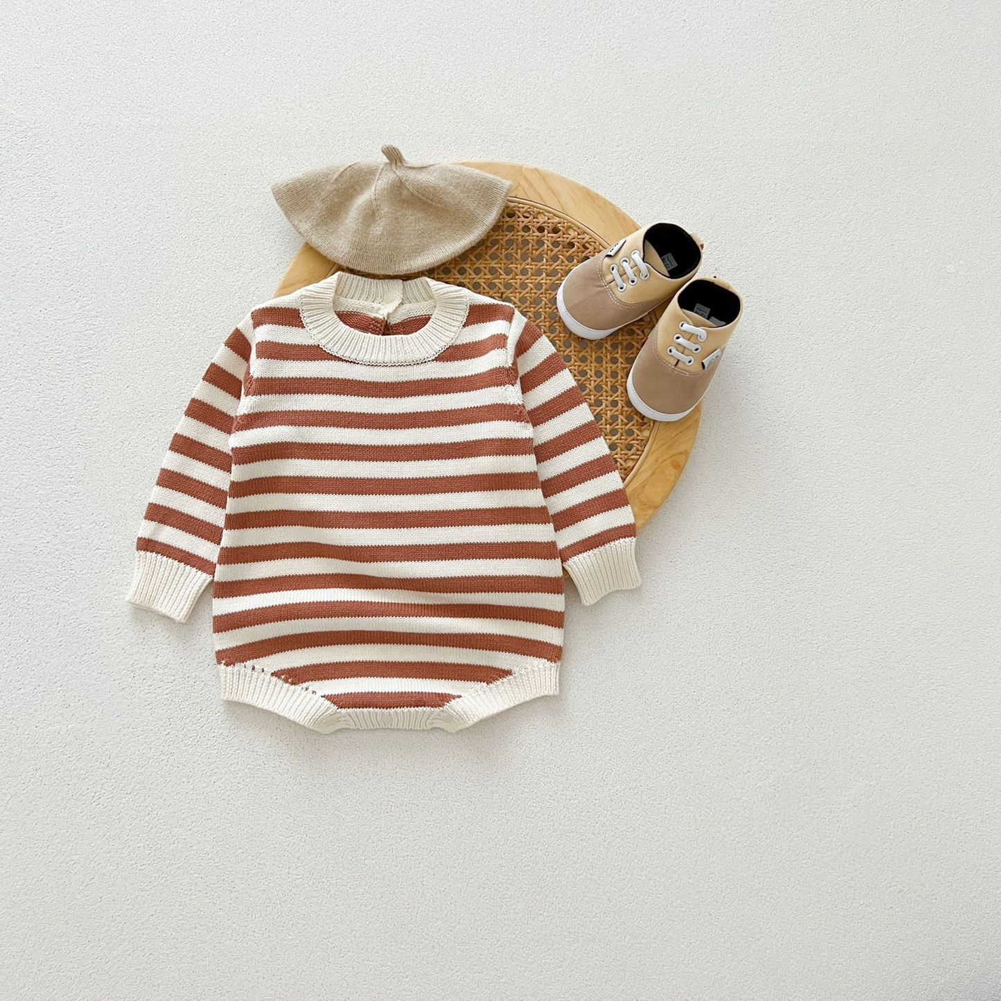 Newborn Stripe Knitting Sweater