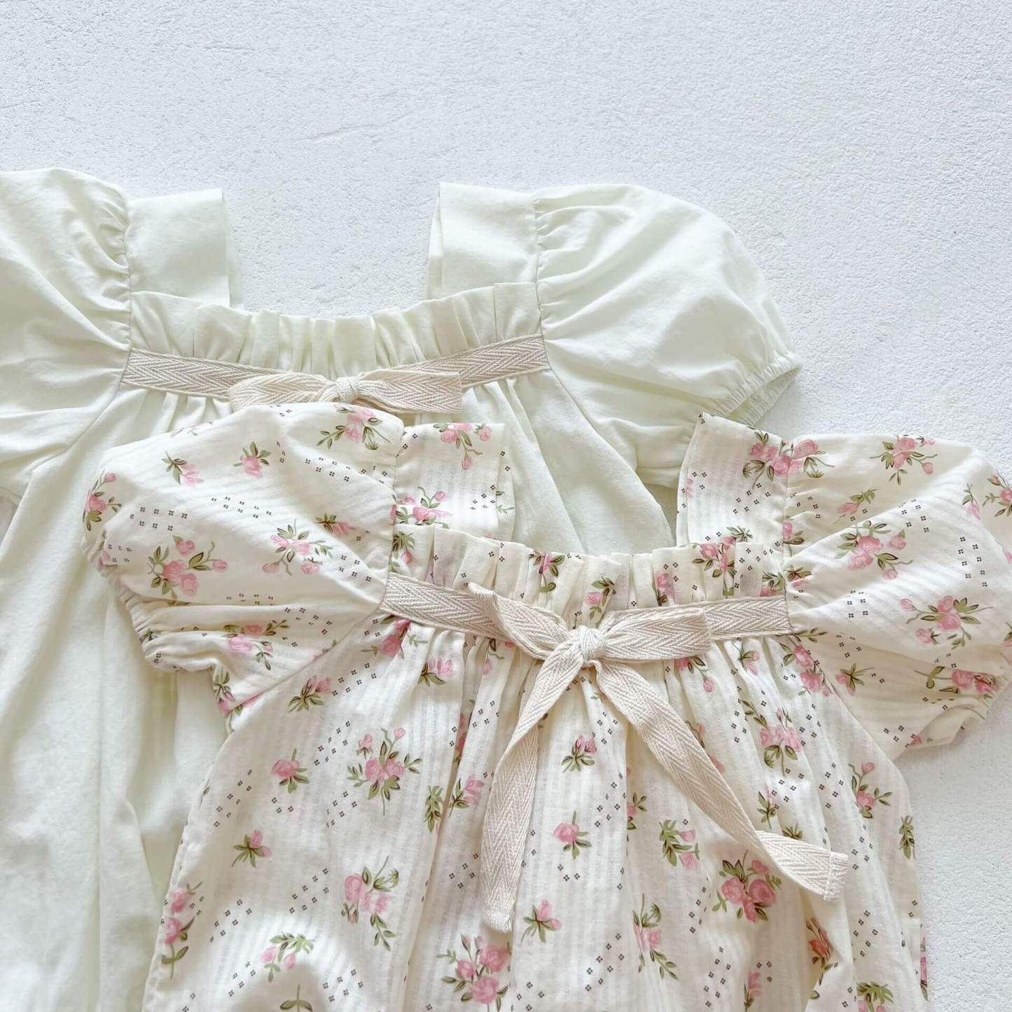 Baby Summer Square Collar Romper