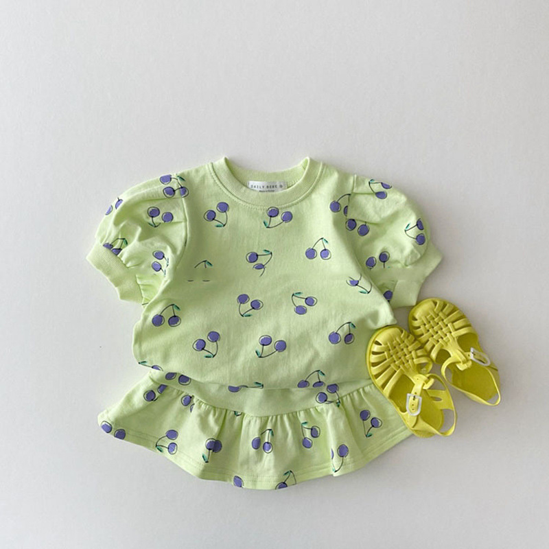 Baby Cherry Skirt Suit