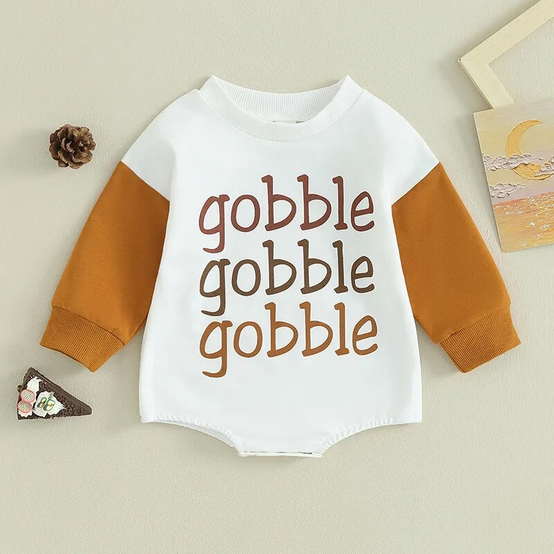 Newborn Thanksgiving Gobble Romper