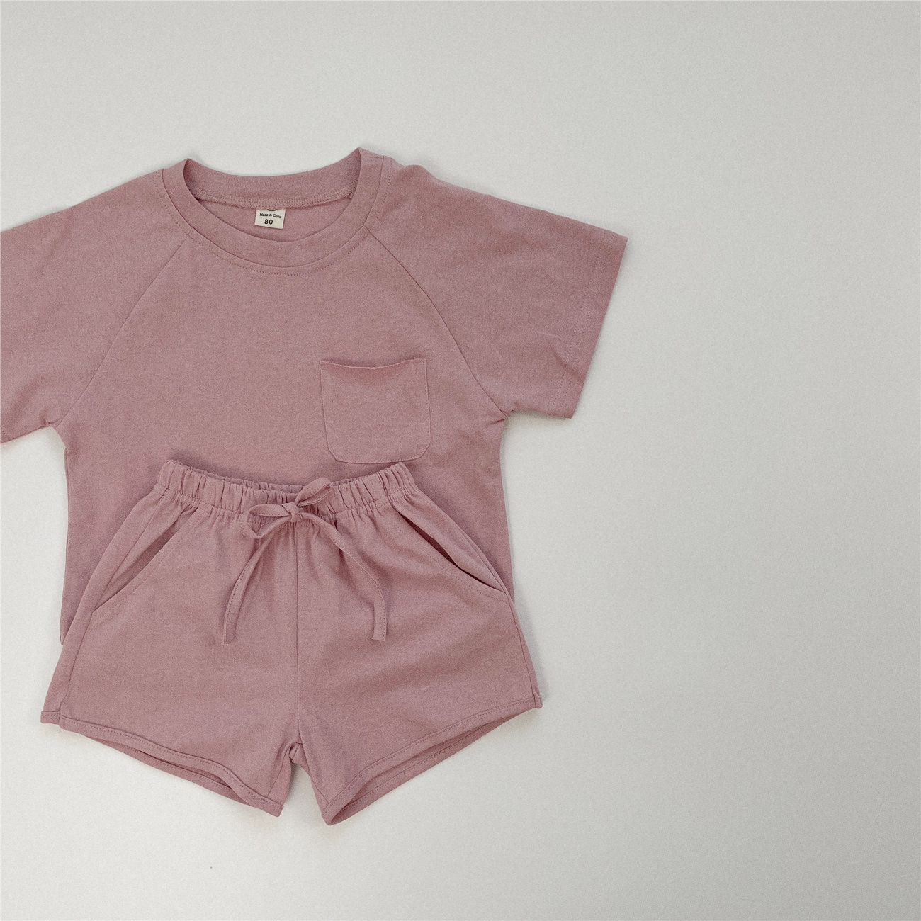 Summer Solid Cotton Set
