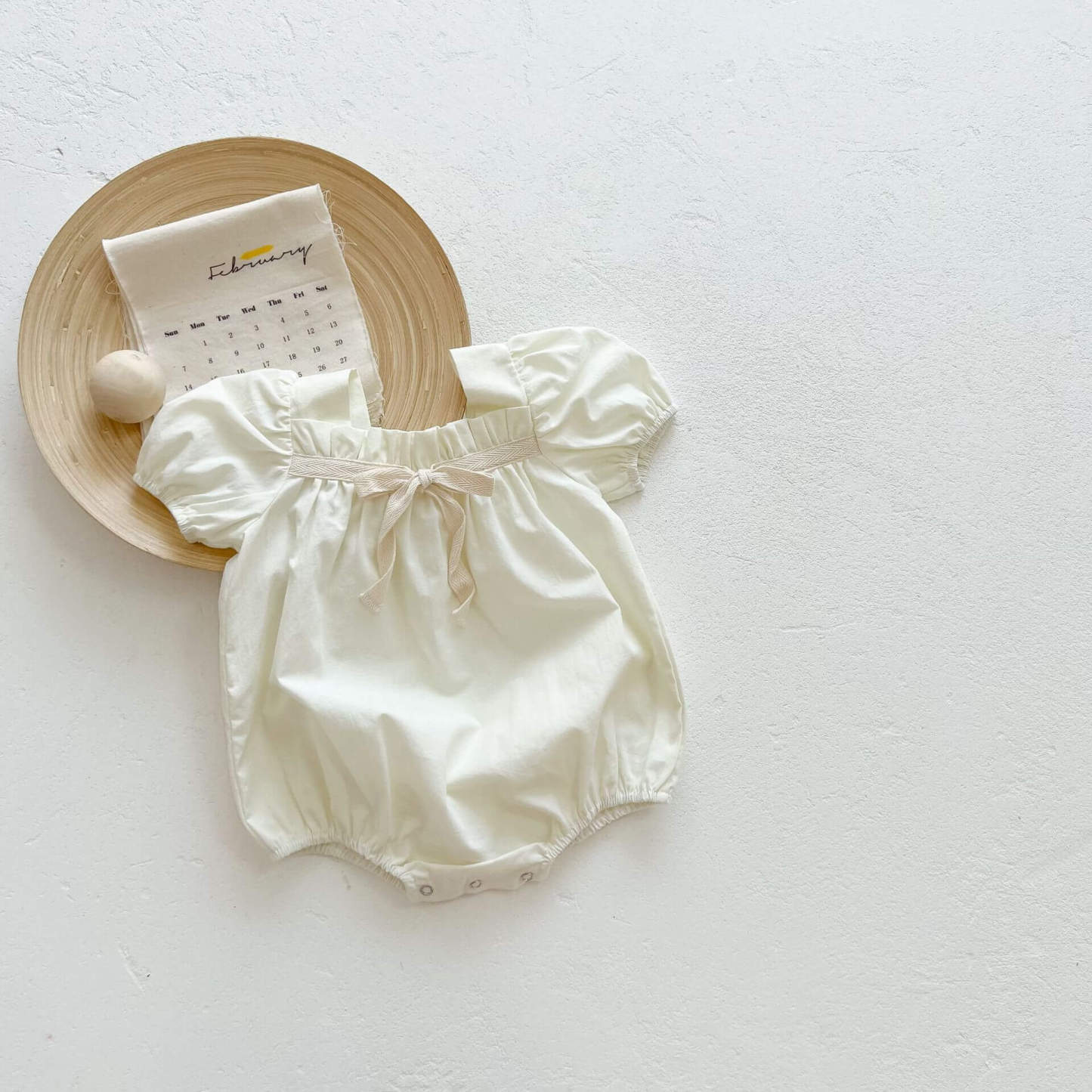 Baby Summer Square Collar Romper