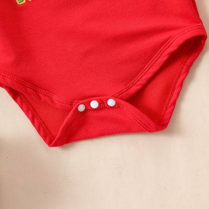 Baby Merry Embroidered Romper