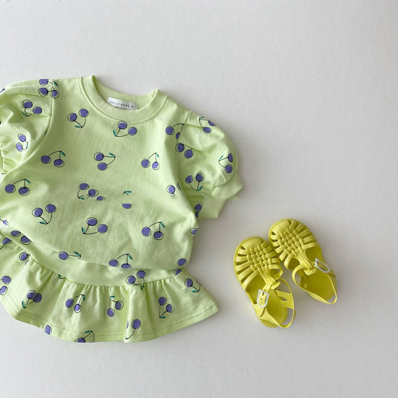 Baby Cherry Skirt Suit